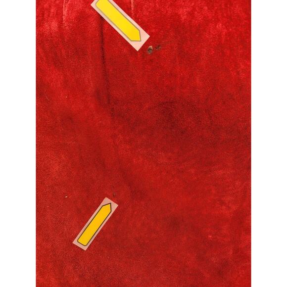 Vintage Suede Red Long Skirt 1970s Lord & Taylor Size 6 - Picture 6 of 9